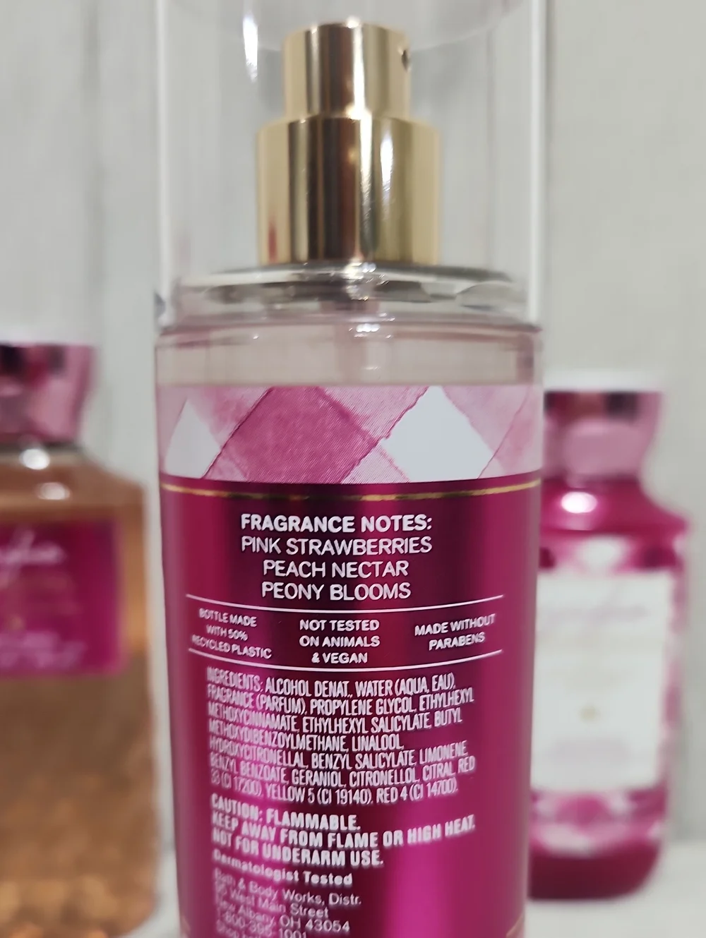 Bath & Body Works Gingham Gorgeous 3pc Gift Set Body Wash, Lotion, Mist